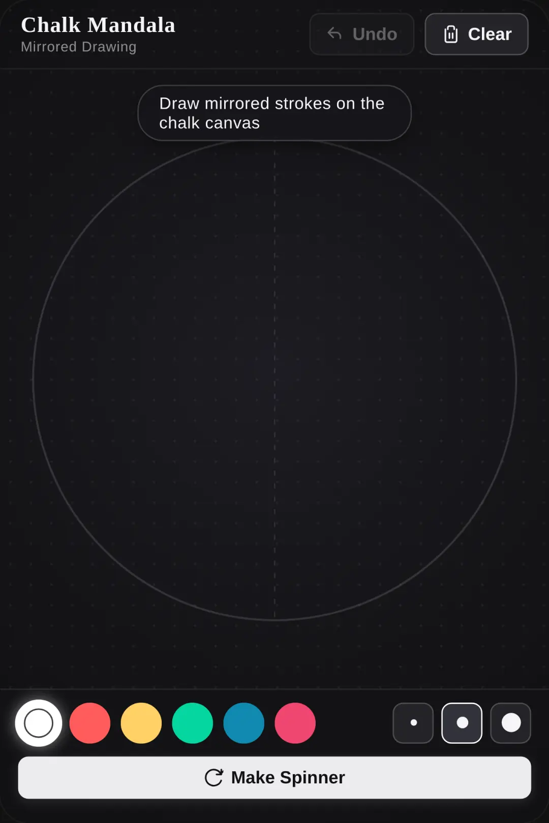 Chalkboard Mandala Spinner cover