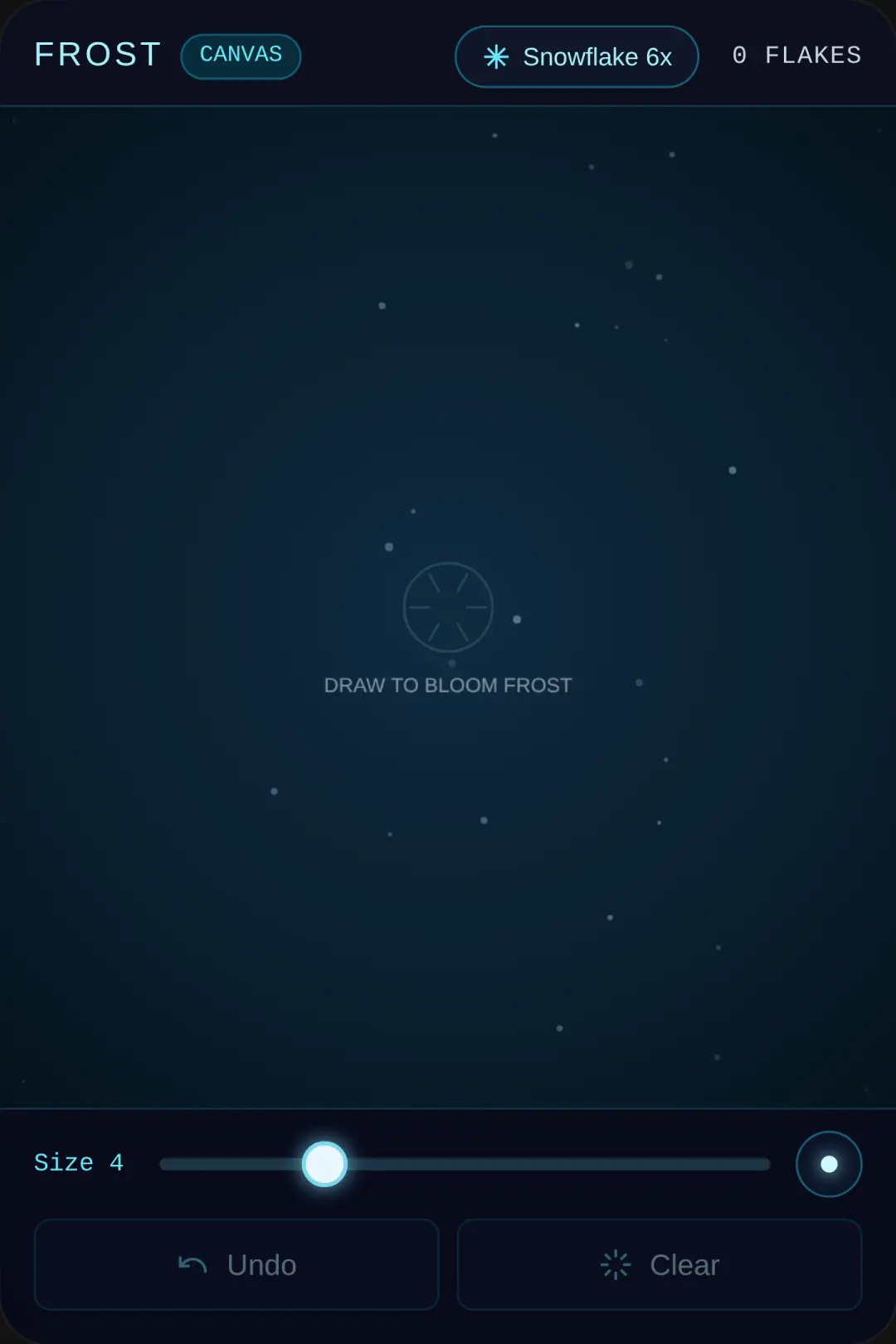 Frost — Snowflake Canvas cover