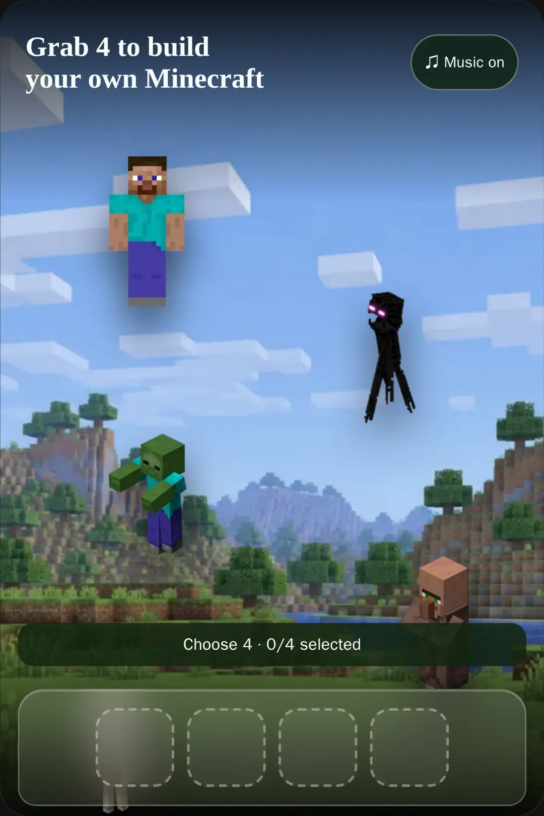 Start to build your Minecraft cover