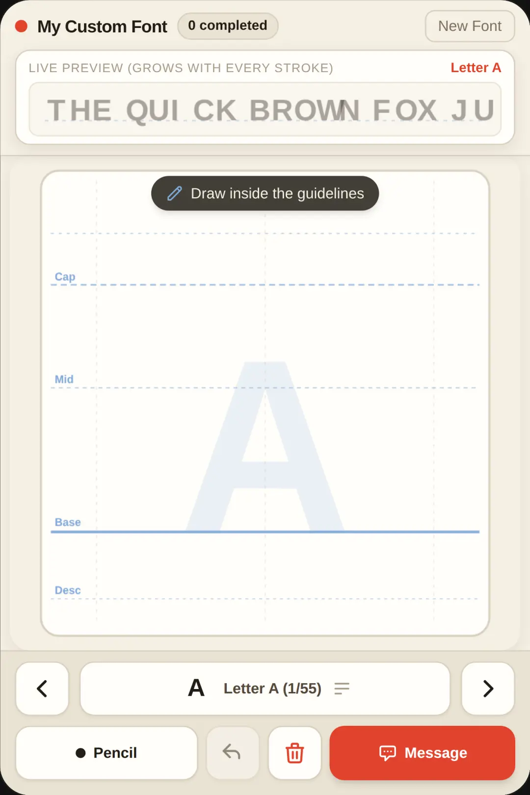 My Custom Font cover