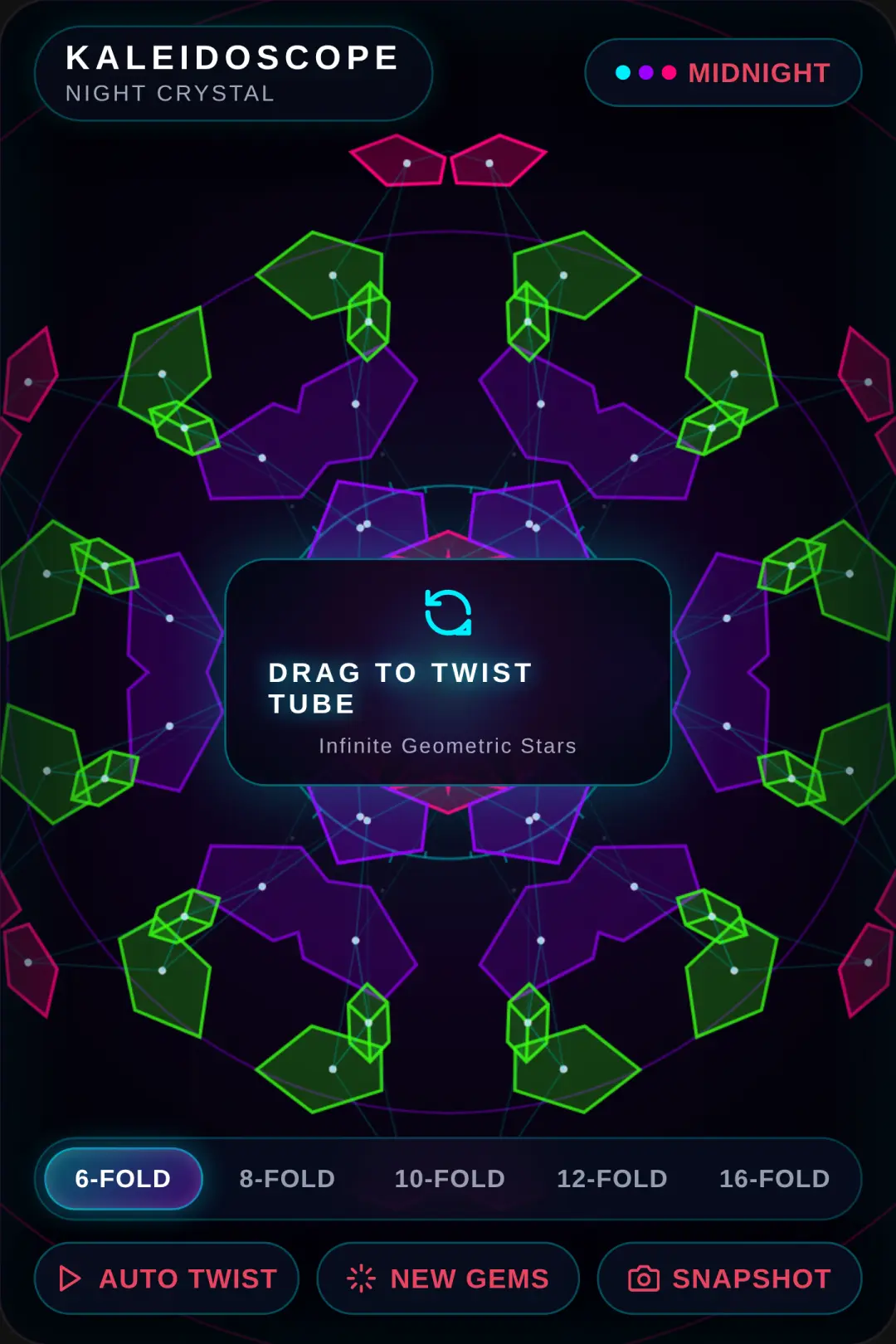 Neon Crystal Kaleidoscope cover