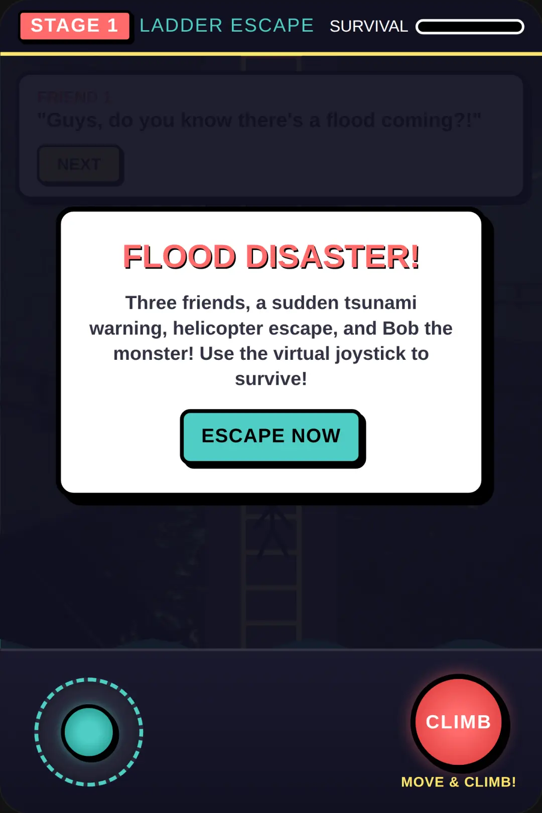 Escape the Flood: Bob's Rescue part 1 next update in Halloween cover