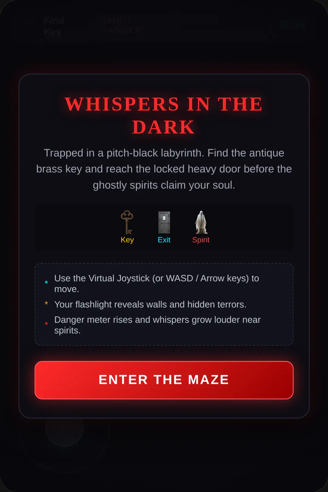 Horror Maze: Whispers in the Dark cover
