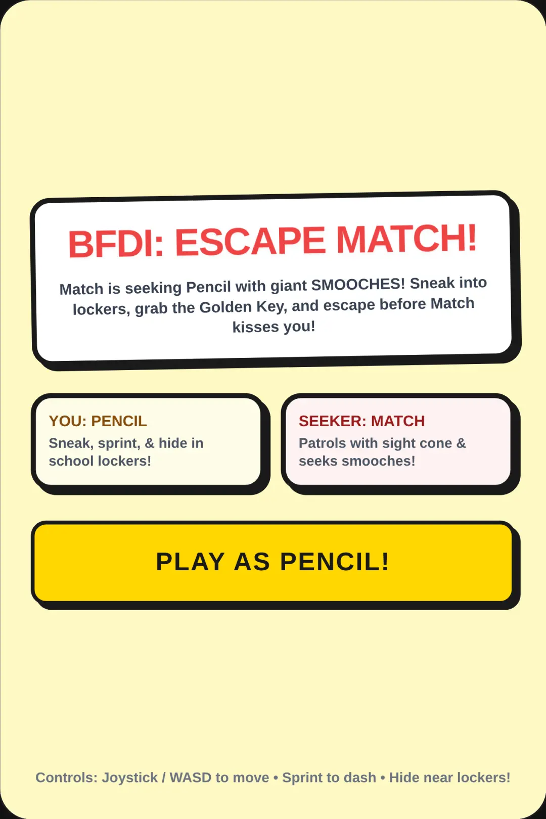 BFDI: Escape Match Kissing! cover