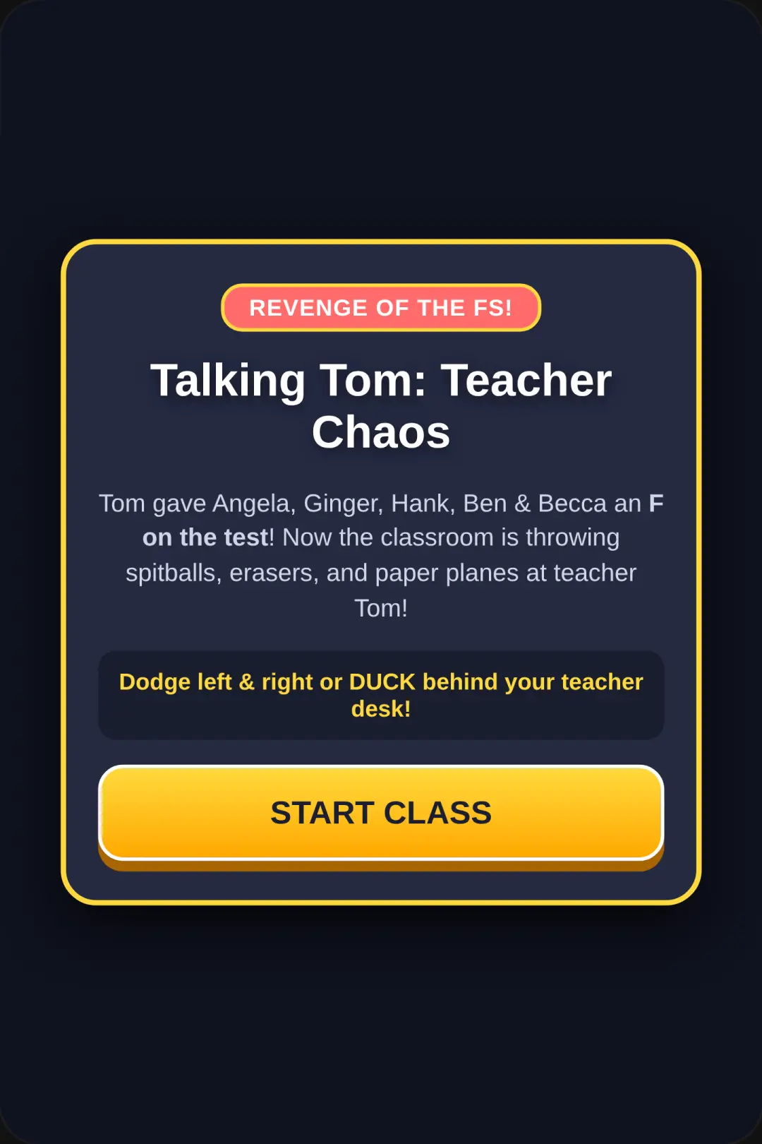 Talking Tom: Classroom Chaos cover