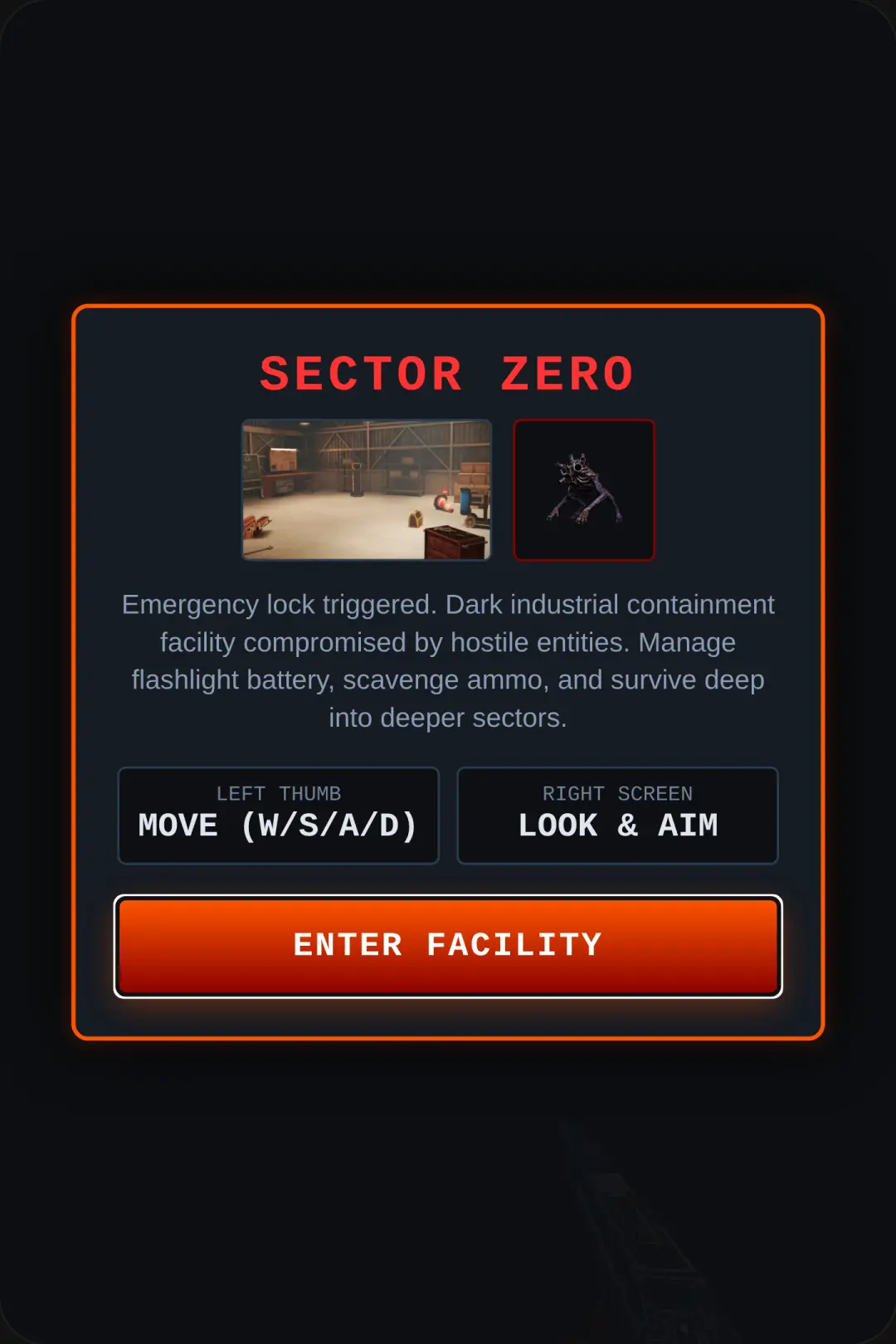 SECTOR ZERO - SURVIVAL HORROR cover