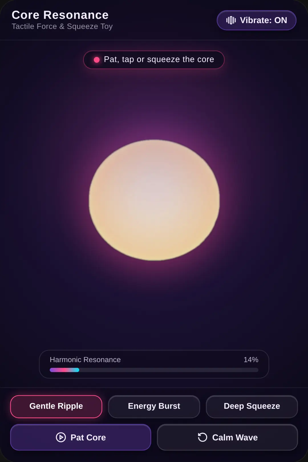 Core Resonance — Tactile Pulse & Squeeze cover