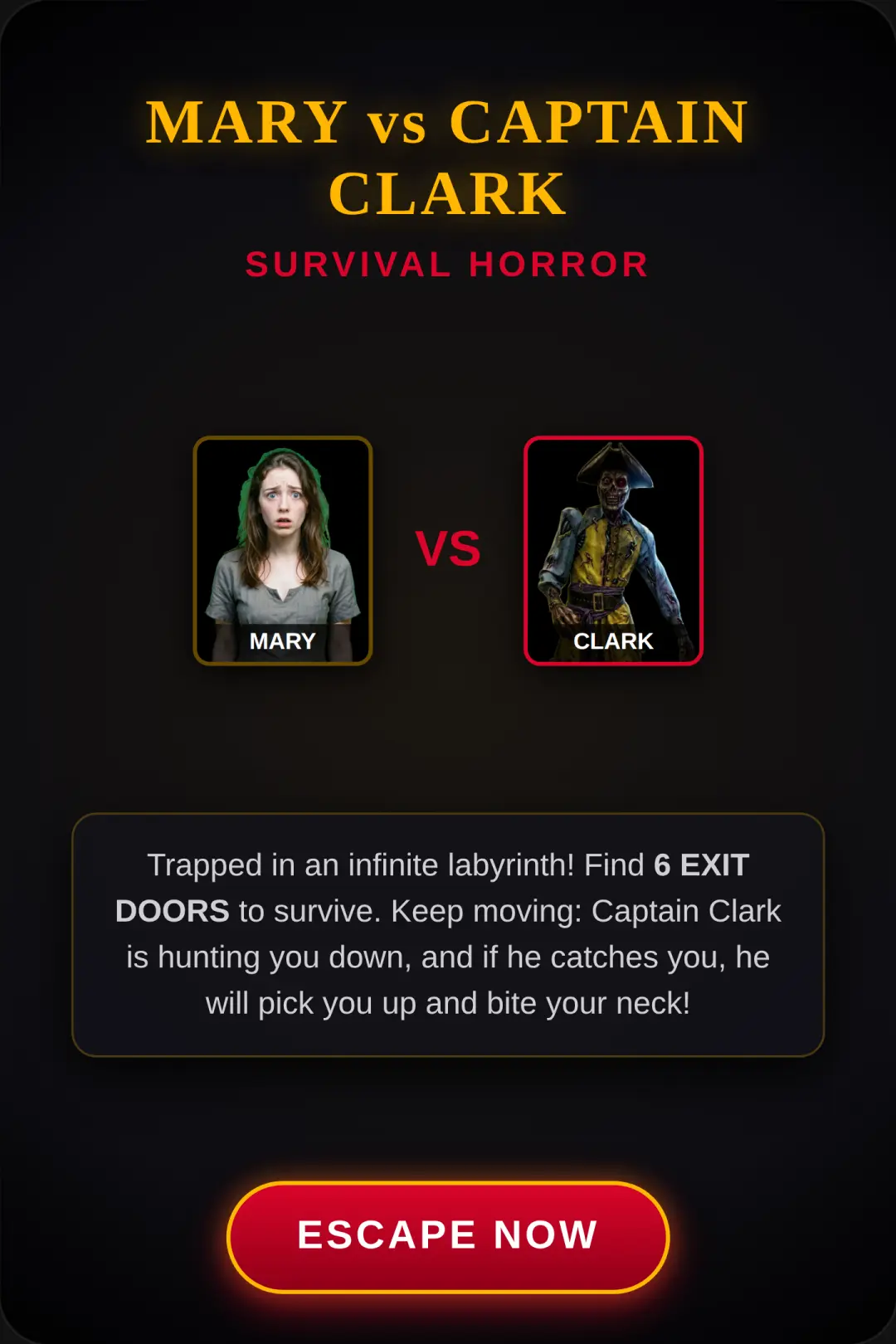 Mary vs Captain Clark - Escape 6 Doors cover
