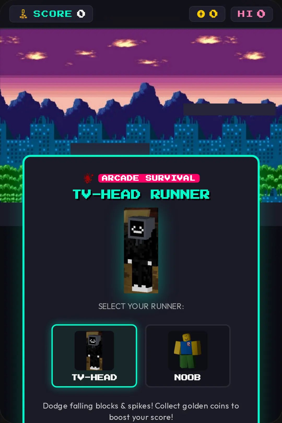 TV-He ad Pixel Arcade Runner cover
