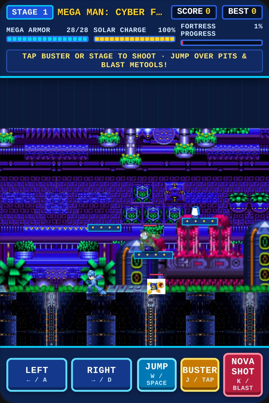Mega Man: Cyber Fortress cover