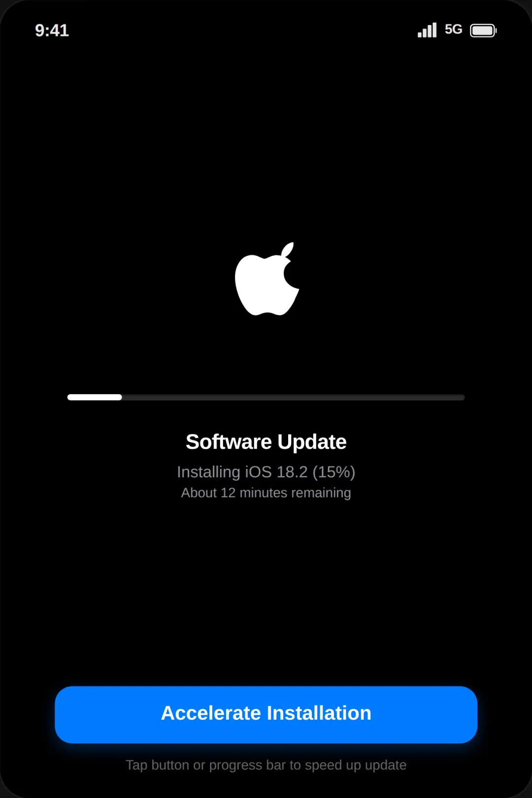 Fake iOS Update - idk cover