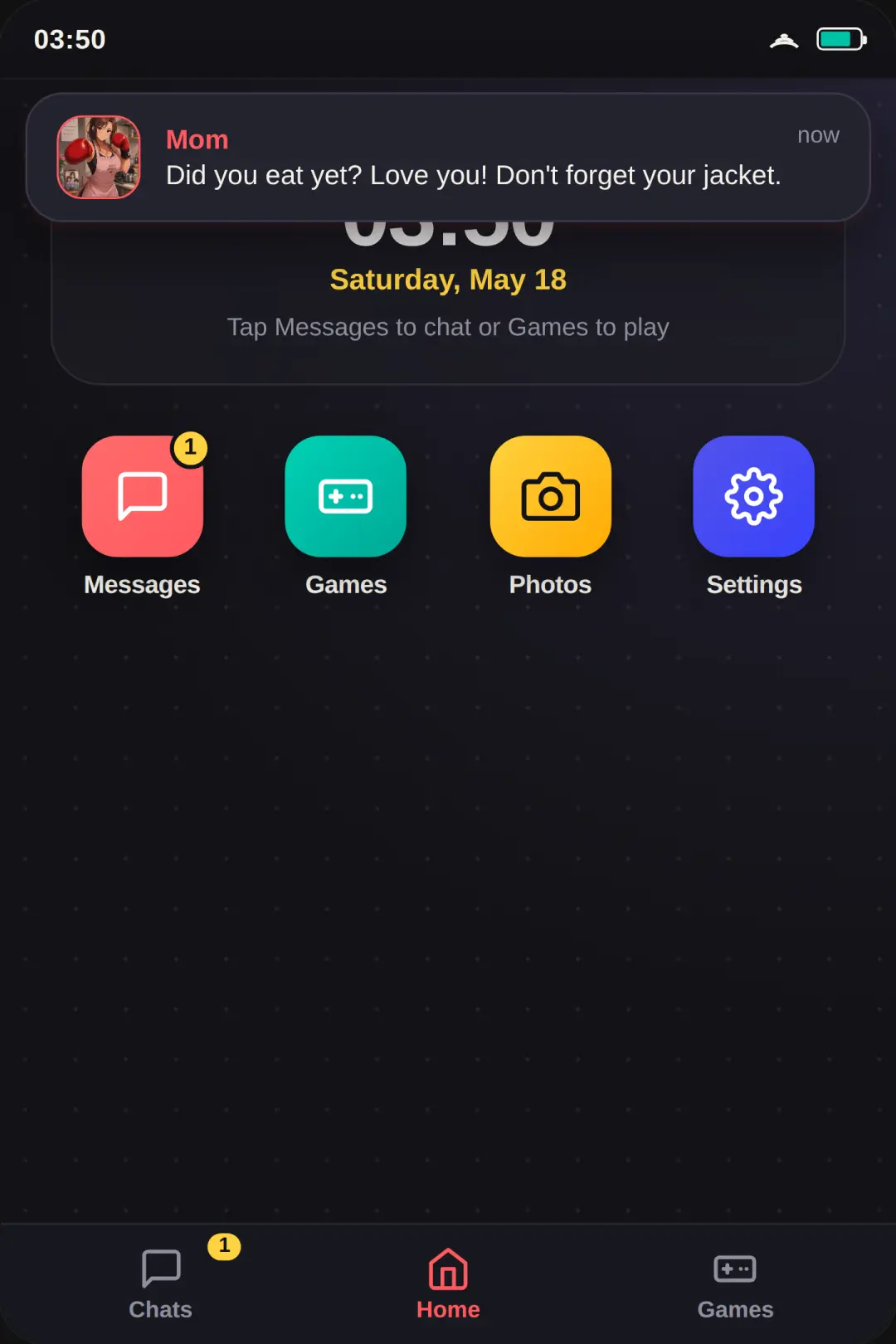 Pop Phone OS - Chat & Mini Games cover