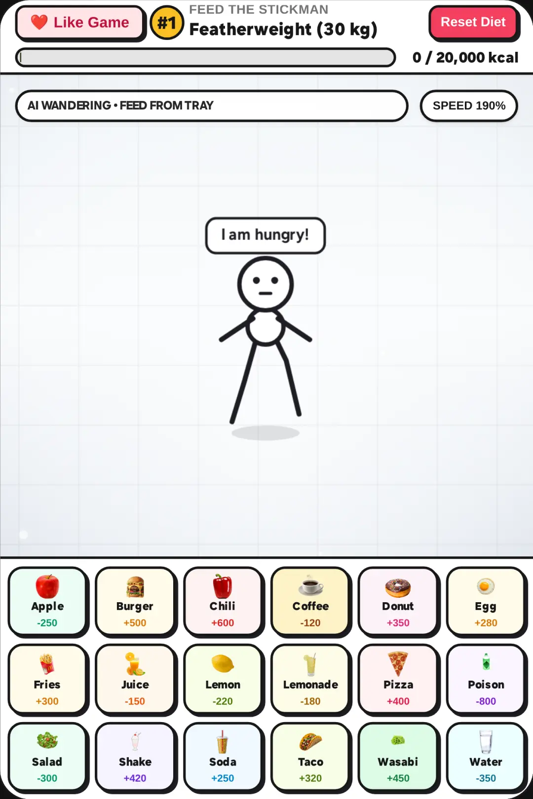 Feed The Stickman #Fun #Relaxing #Relax #Stickman #Feeding #Food