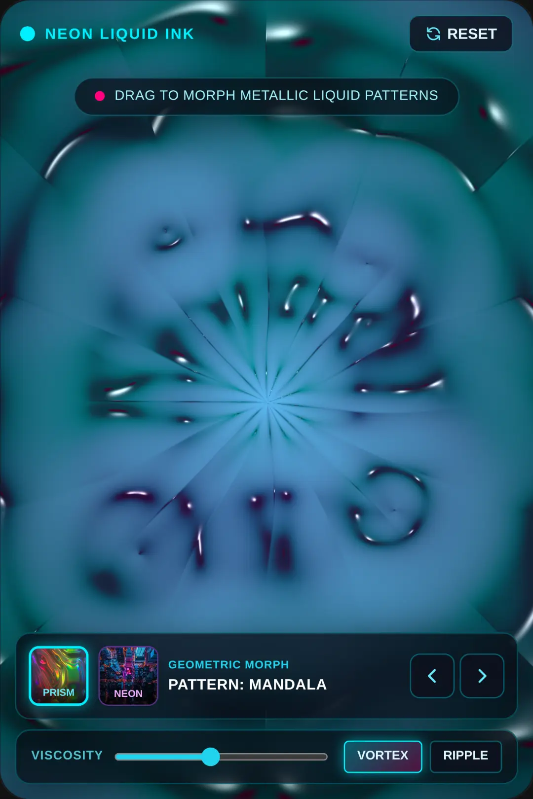 Neon Metallic Ink Morph cover
