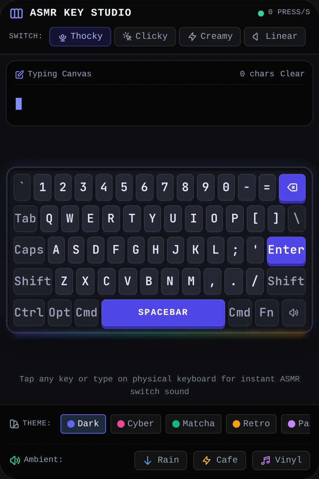 ASMR Mechanical Keyboard cover