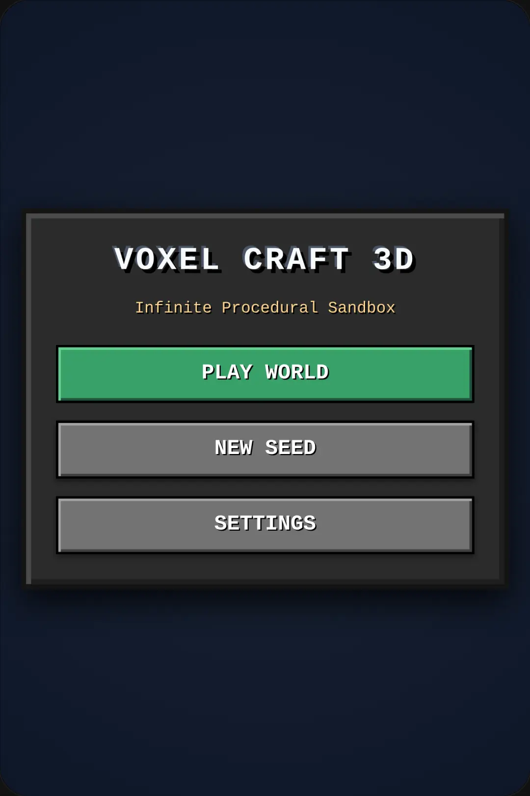 Voxel Craft 3D cover