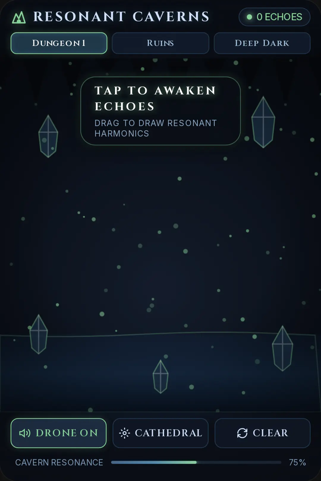 Resonant Caverns — Interactive Echo Art cover