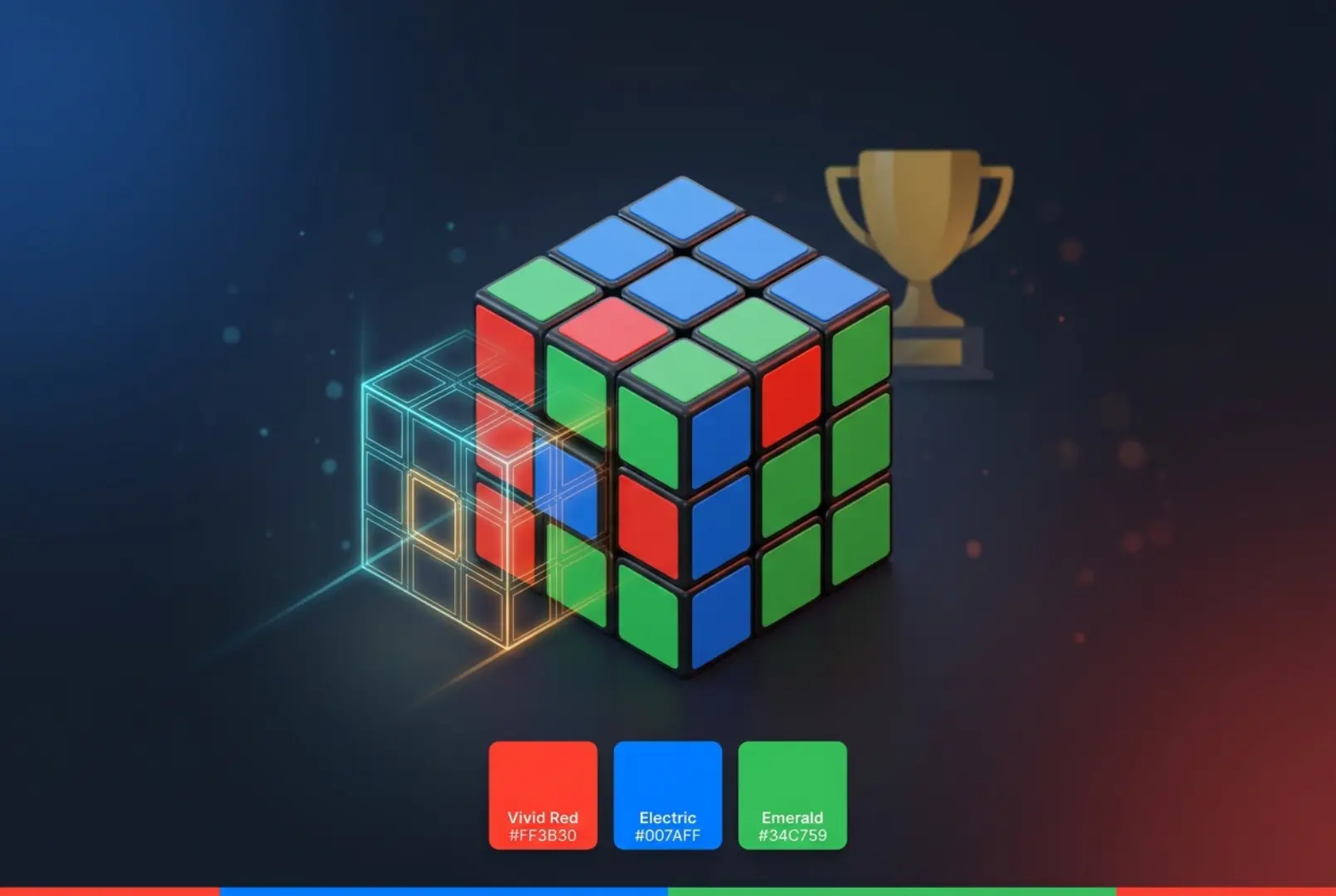 3D Color Puzzle Cube