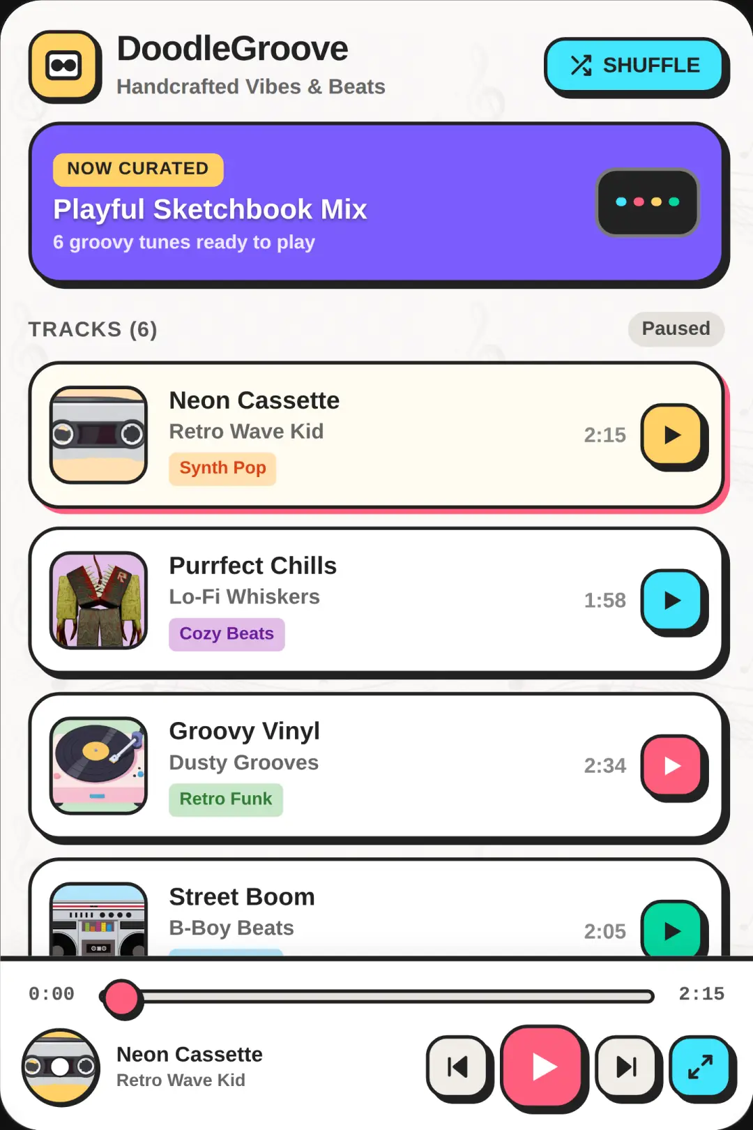 DoodleGroove Music Player cover