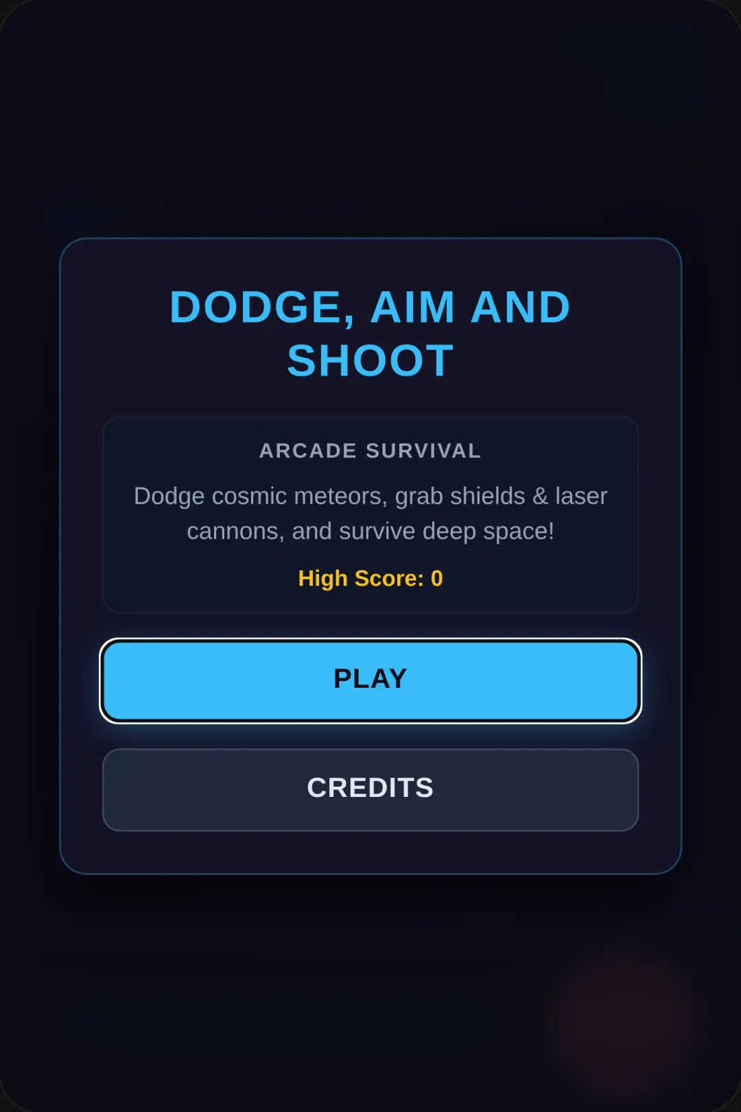 Space. (An Atari inspired arcade game) cover
