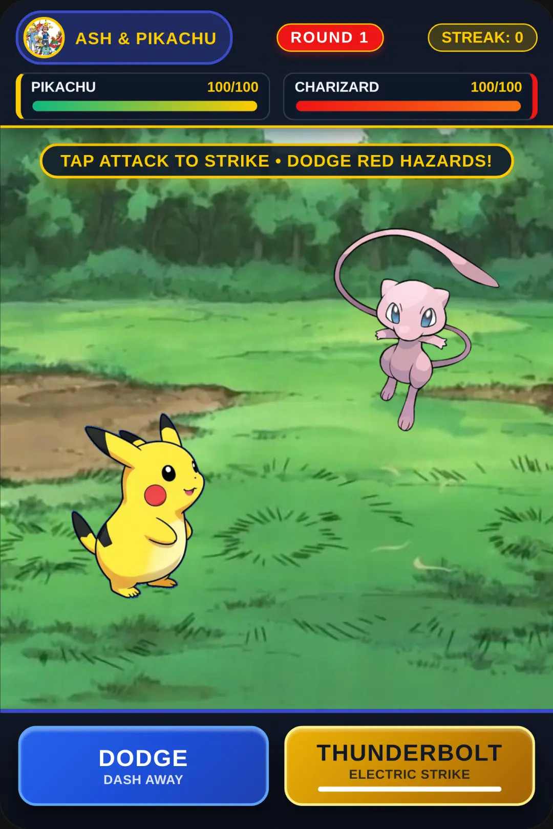 Pokémon Battle Arena - Pikachu Quick Action cover