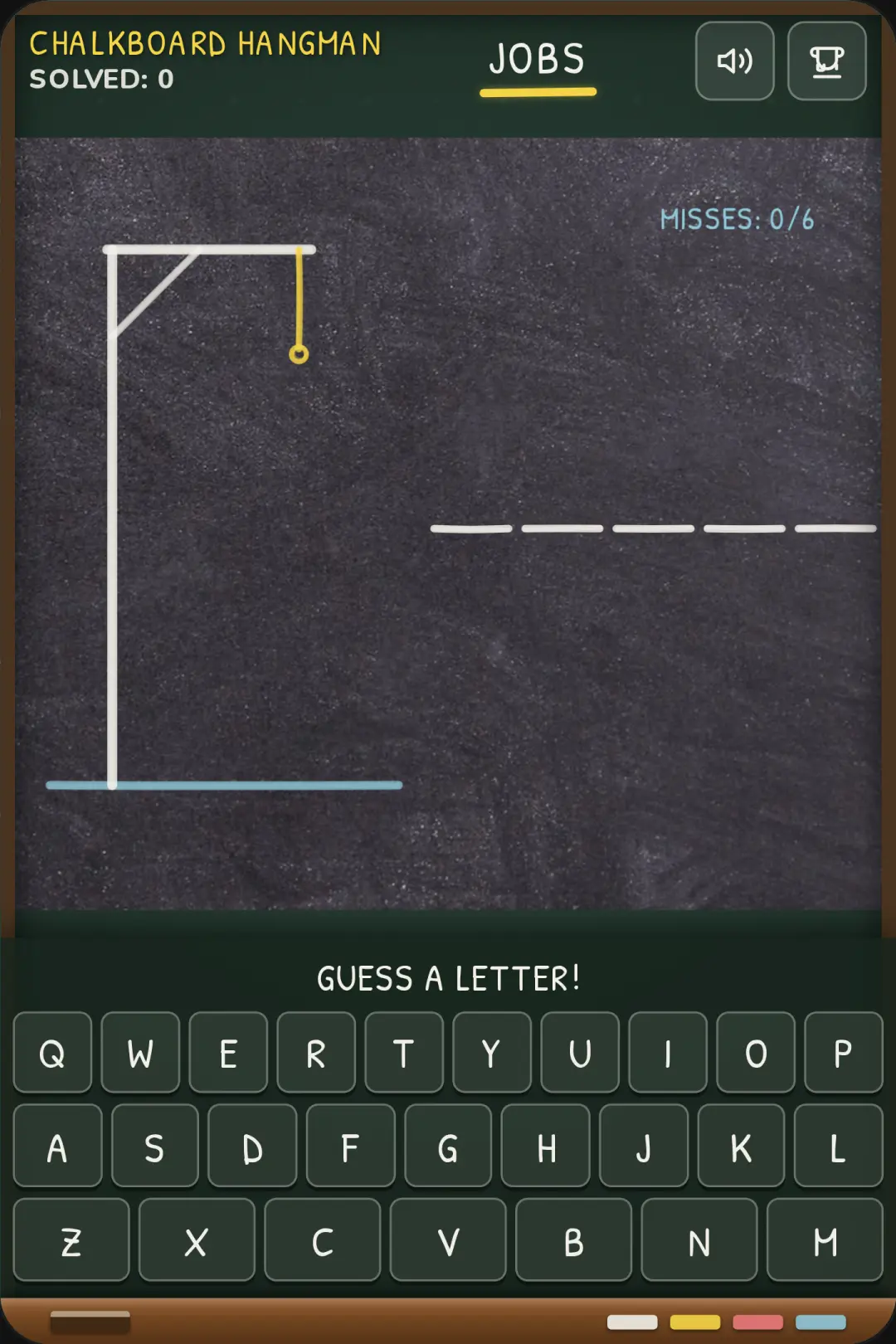 Chalkboard Hangman cover