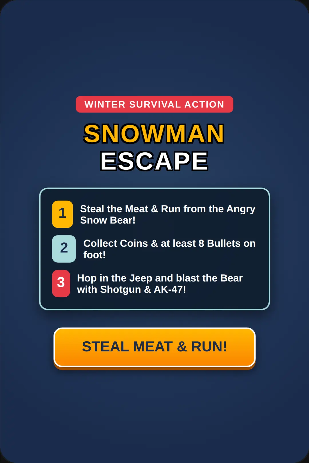 Snowman Escape: Bear Chase cover