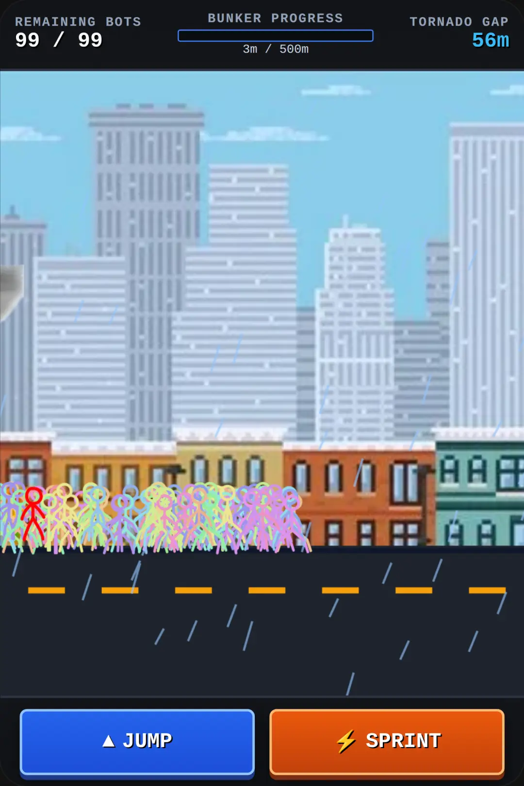 Stickman Storm Escape: 99 Bots Bunker Run cover