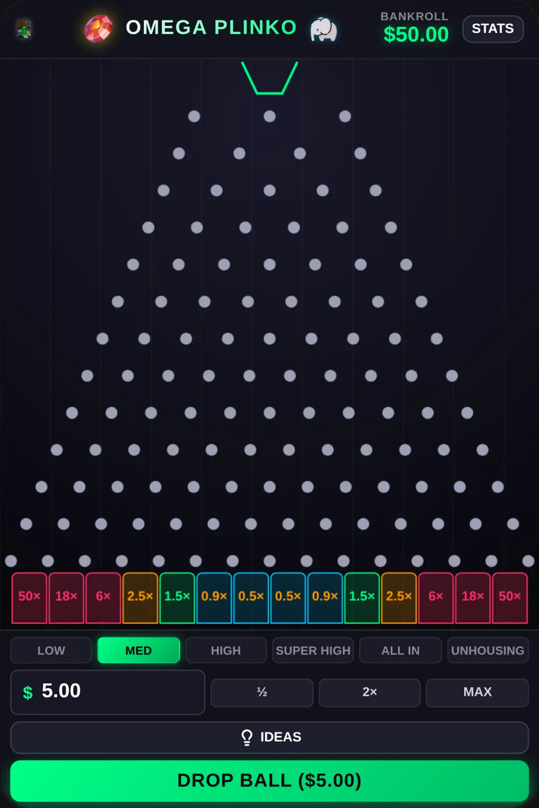 Omega Plinko cover