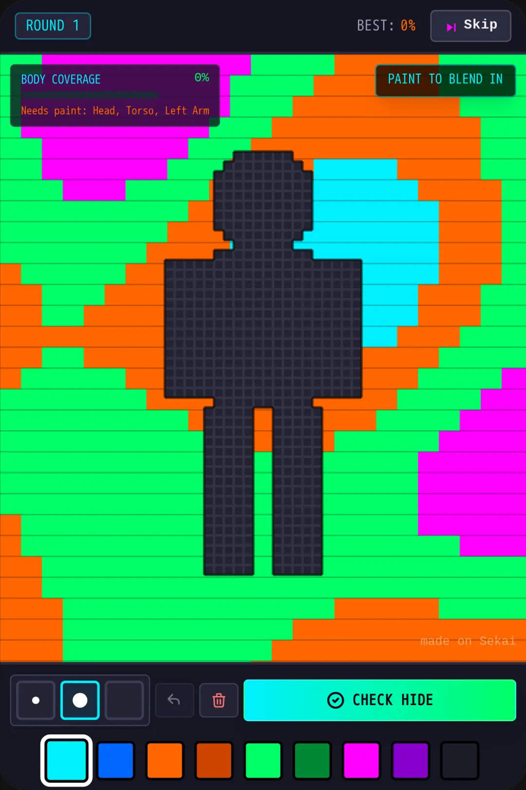 Pixel Street Camouflage cover