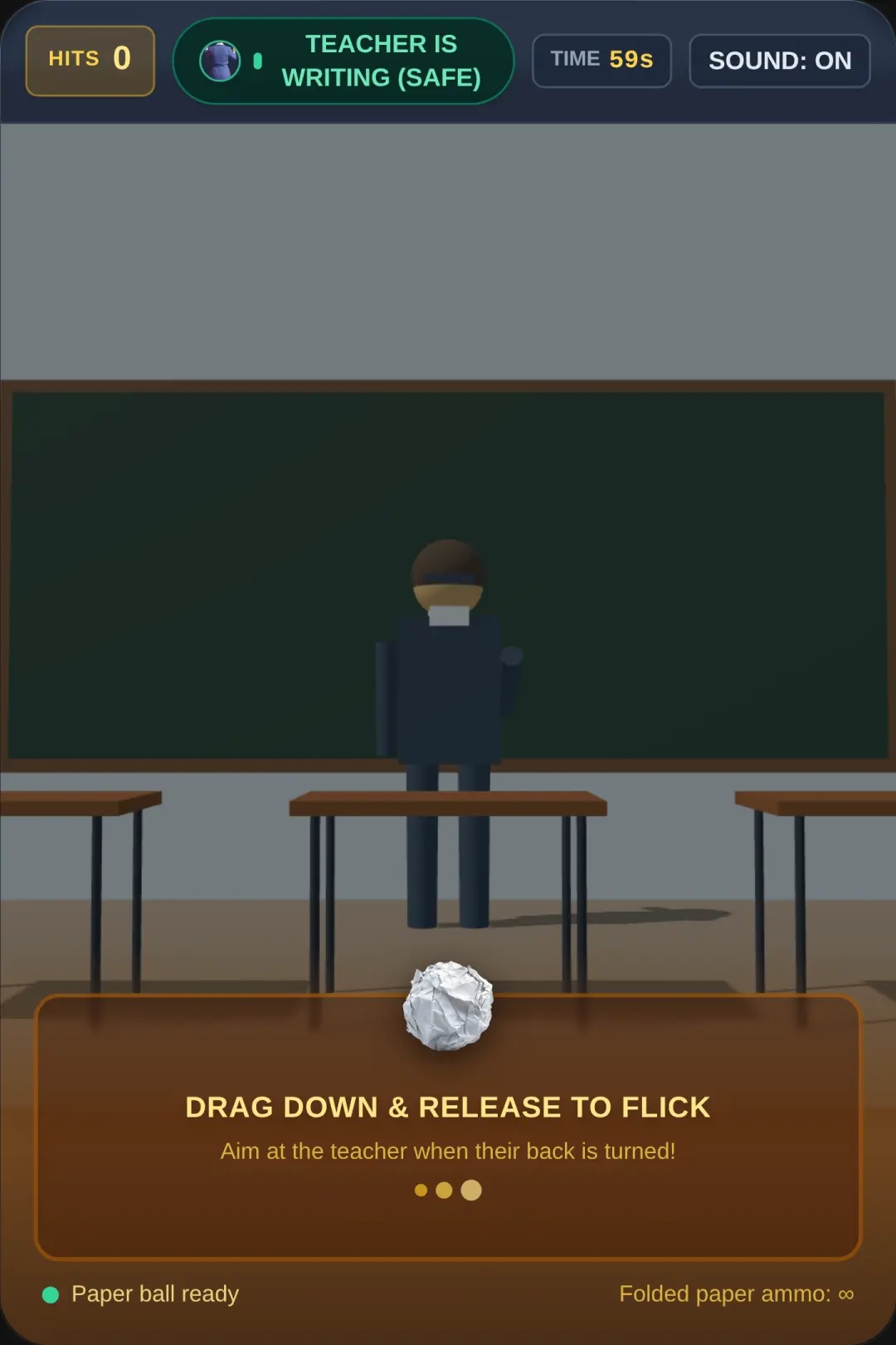 Classroom Paper Ball Flick cover