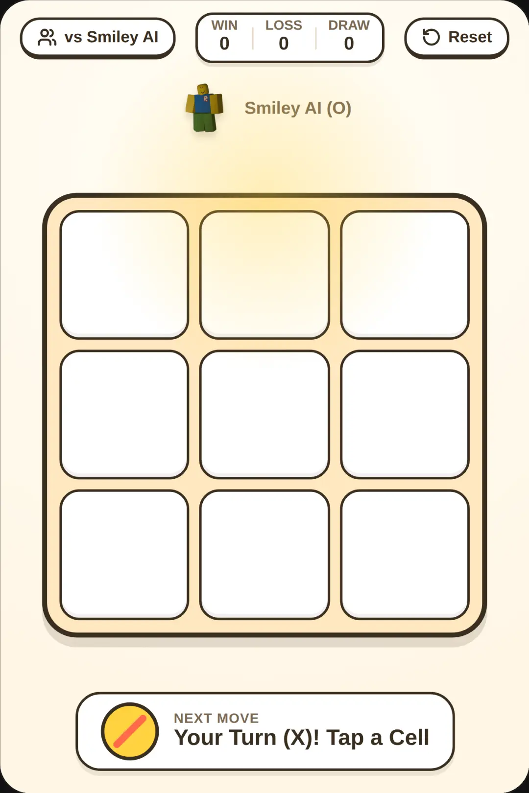 Roblox noob Tic-tac-Toe cover