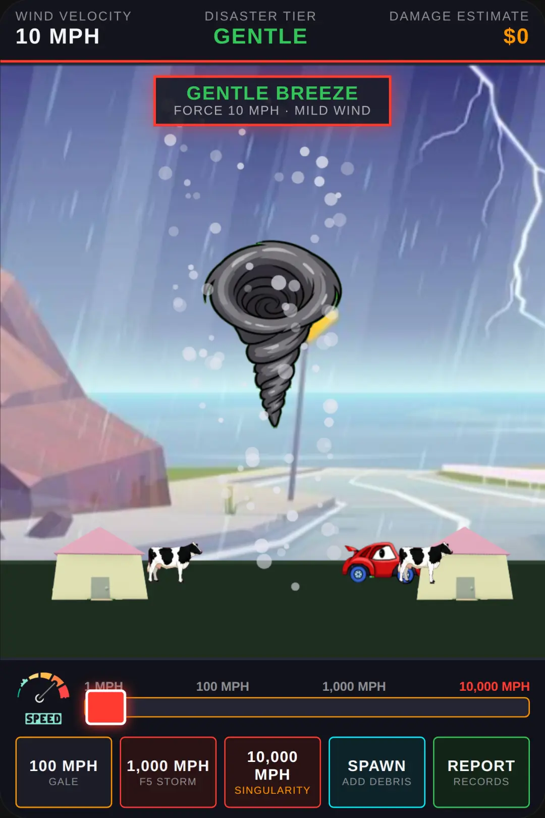 Tornado Speed 1 to 10,000 MPH cover
