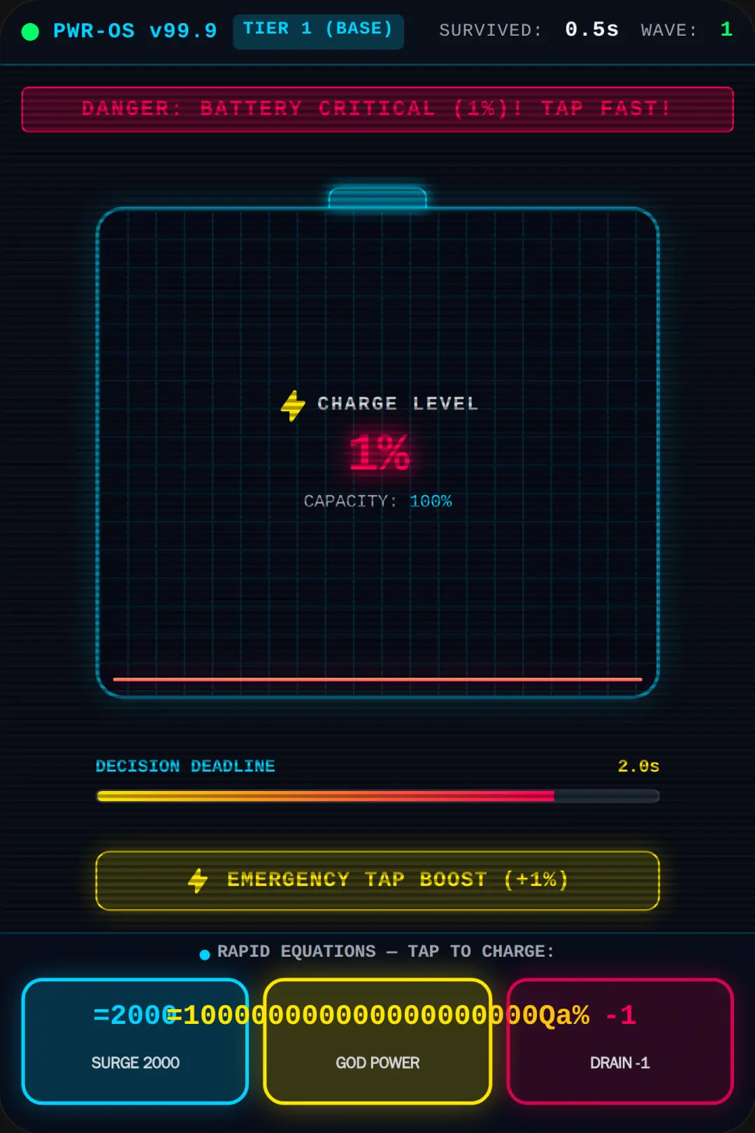 Battery Survival 100000000000000000000Qa% cover