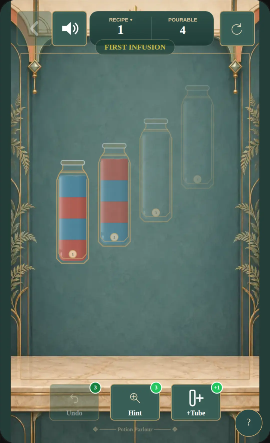 Puzzle of bottle cover