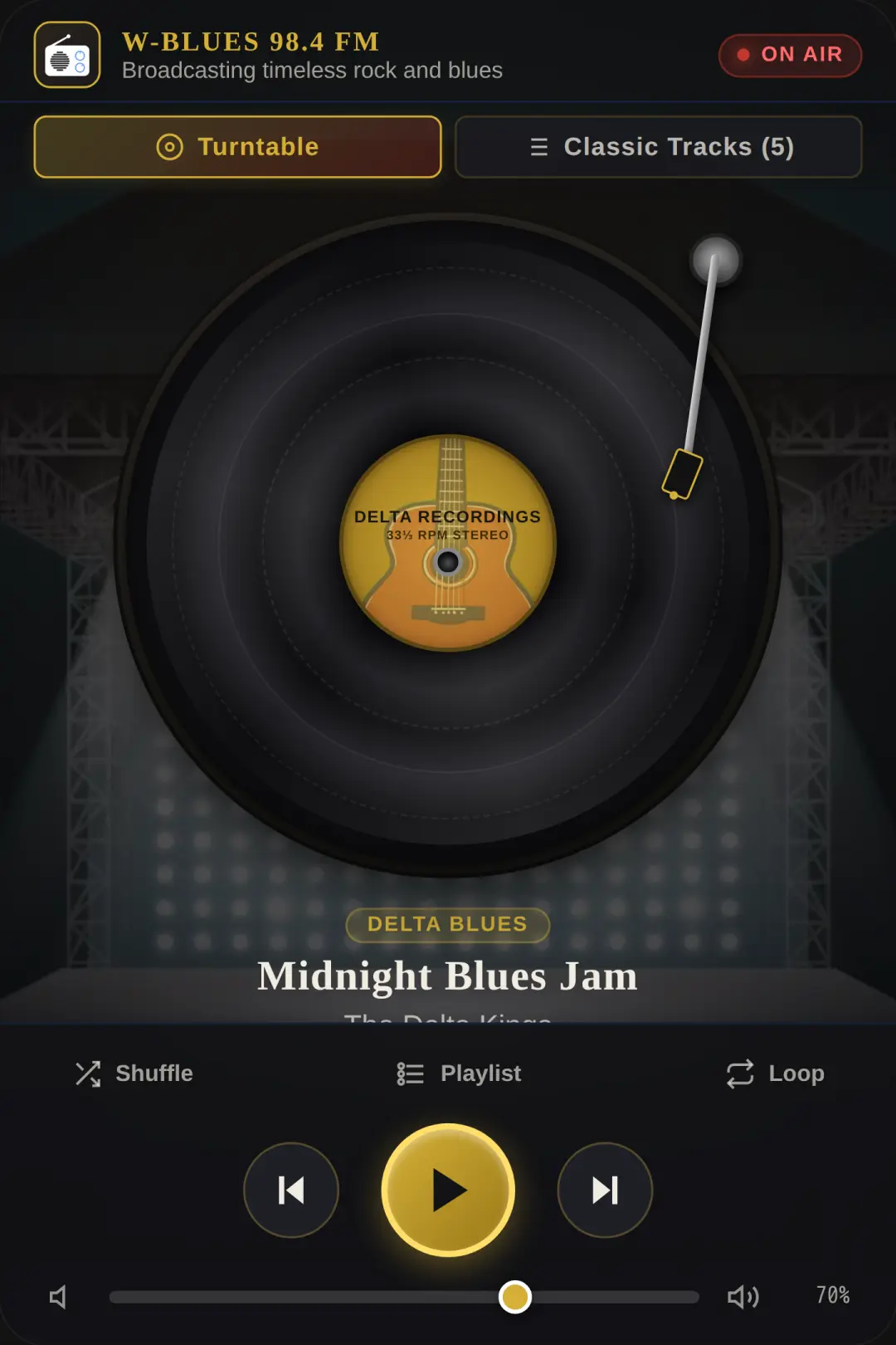 Retro Vinyl Club — Rock and Blues Radio cover