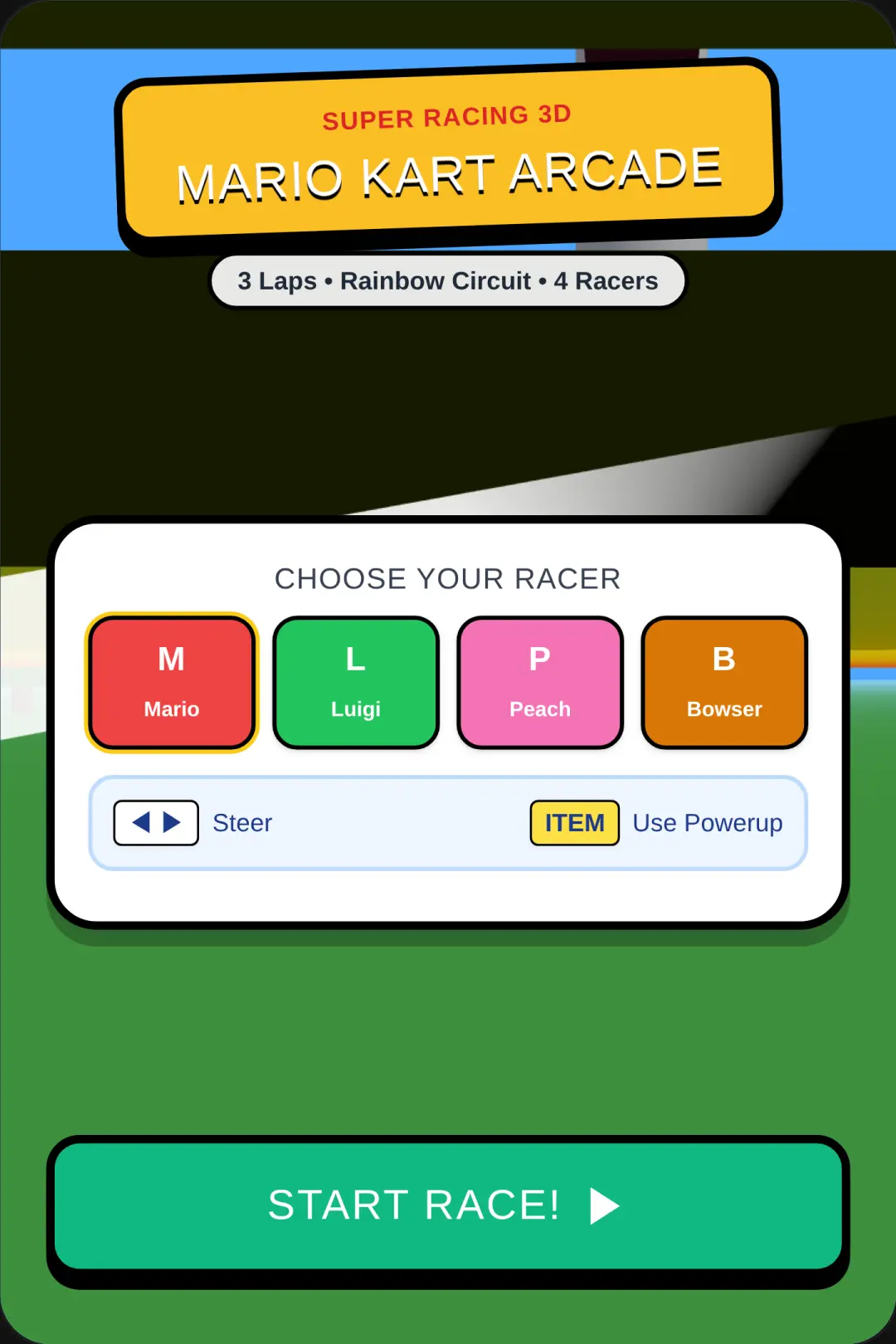 Mario Kart 3D Racing cover