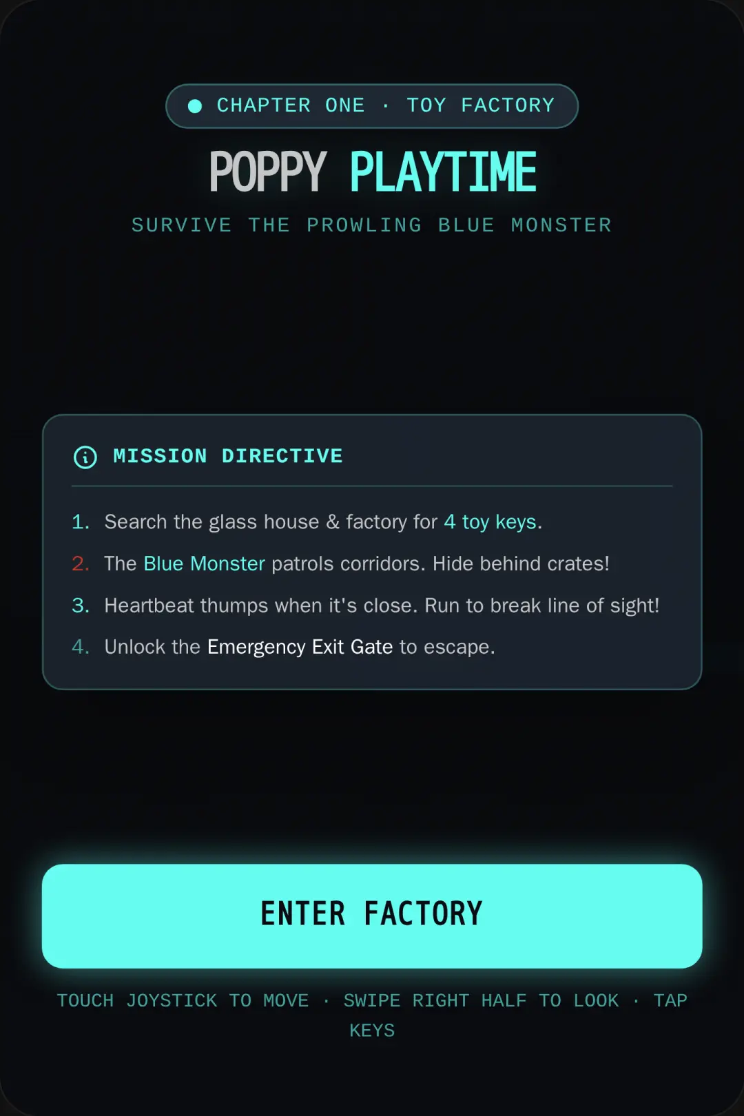Poppy Playtime - Chapter 1: Factory Escape cover