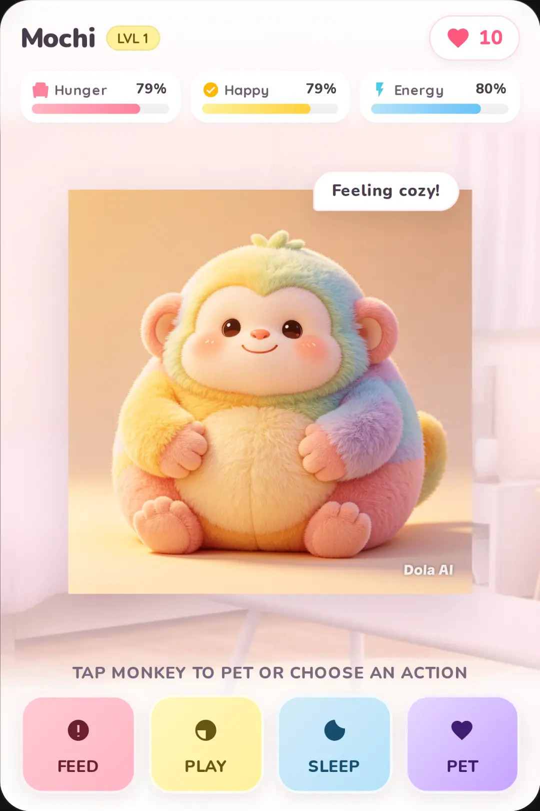 Cozy Plush Monkey Pet cover