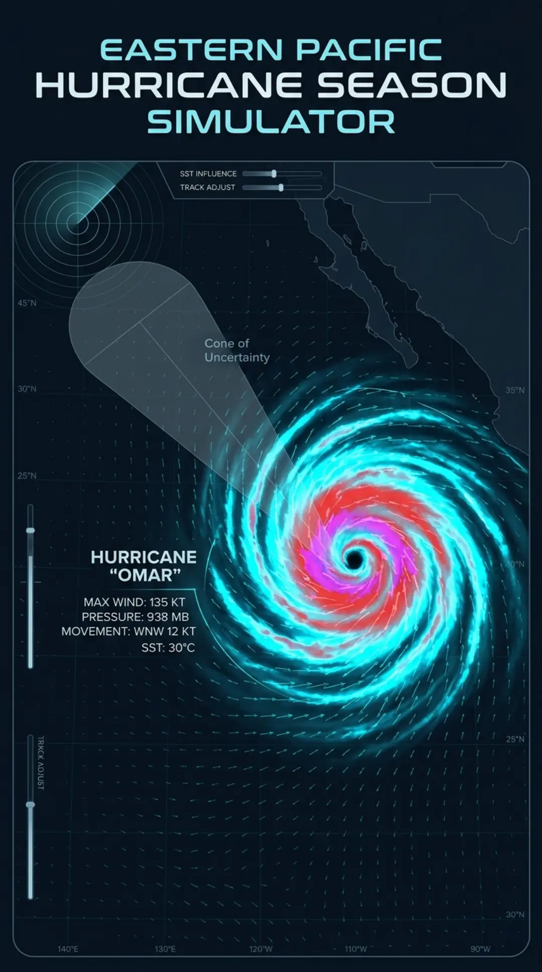 Eastern Pacific Hurricane Season Simulator cover