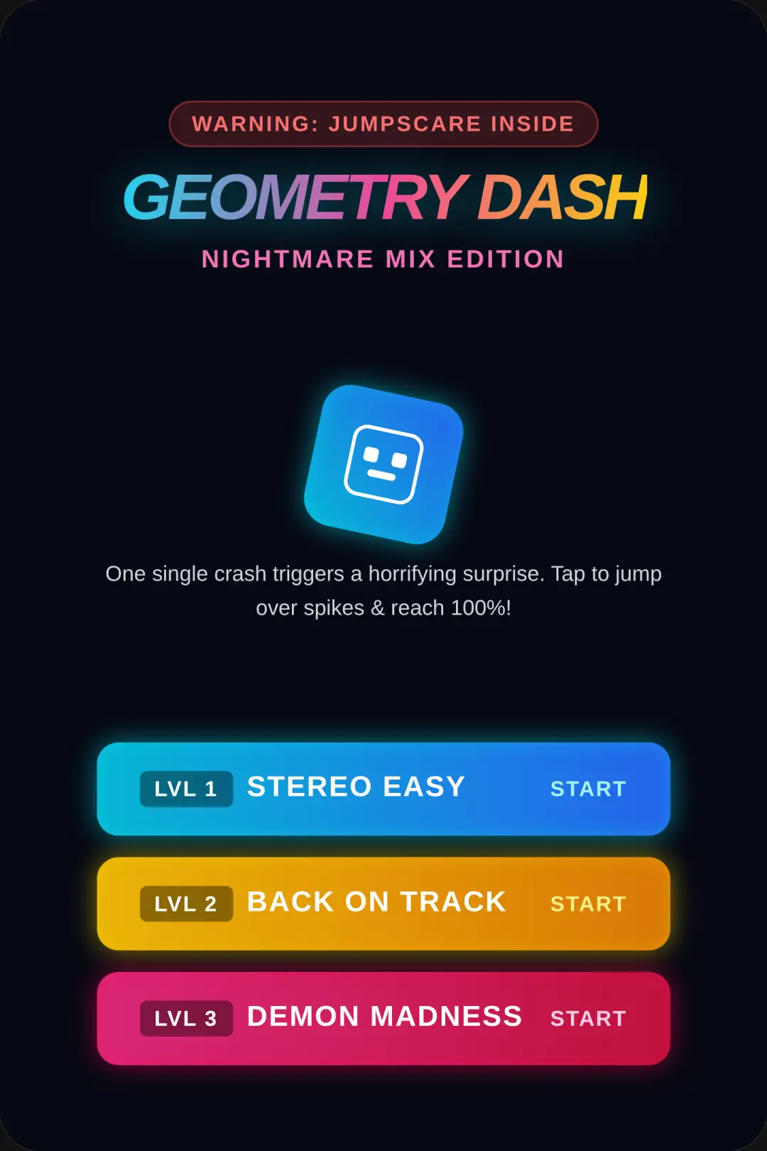 GeometryDash impossible to play 🙃 cover