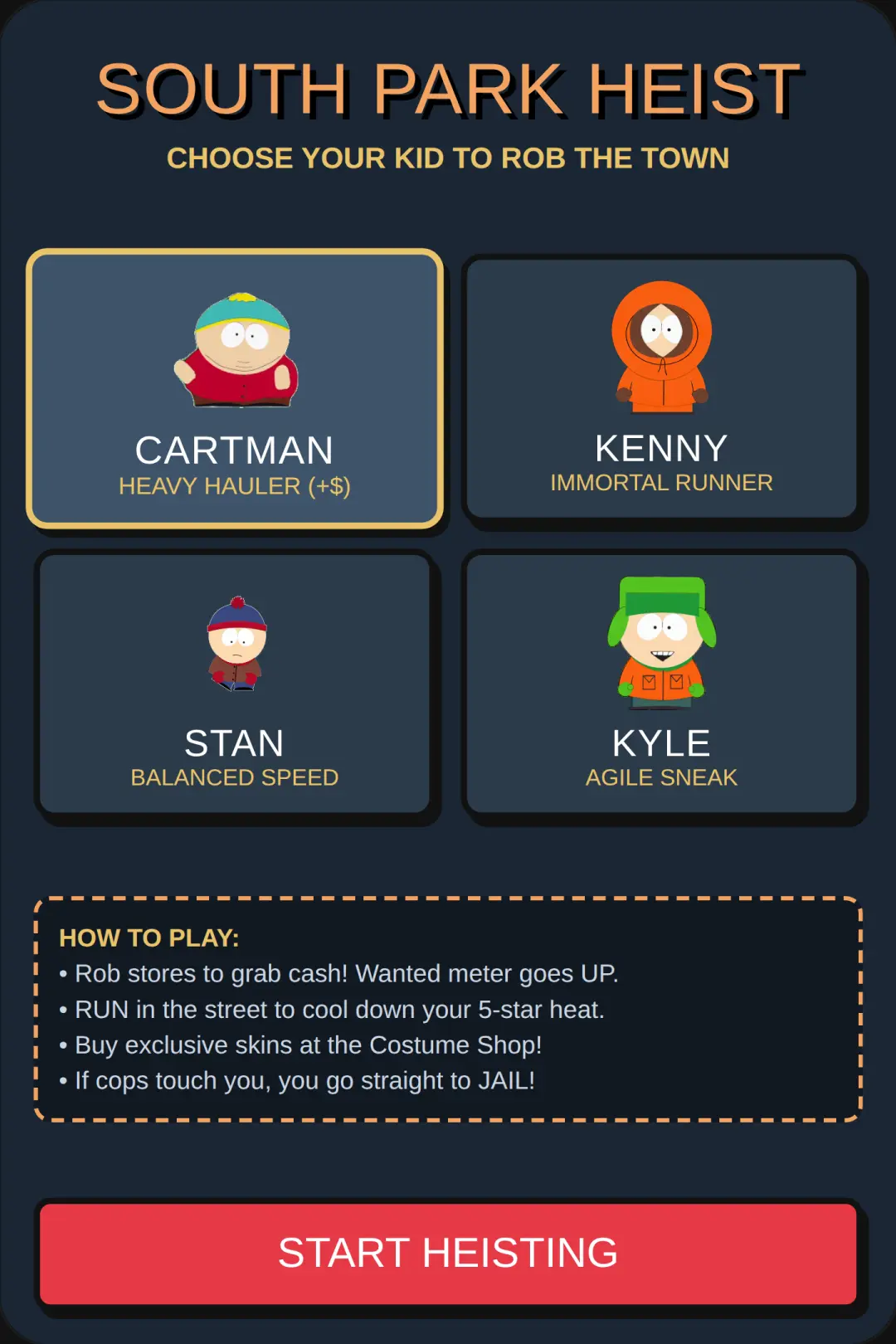 South Park Heist: Street Stealer (will be better soon cover