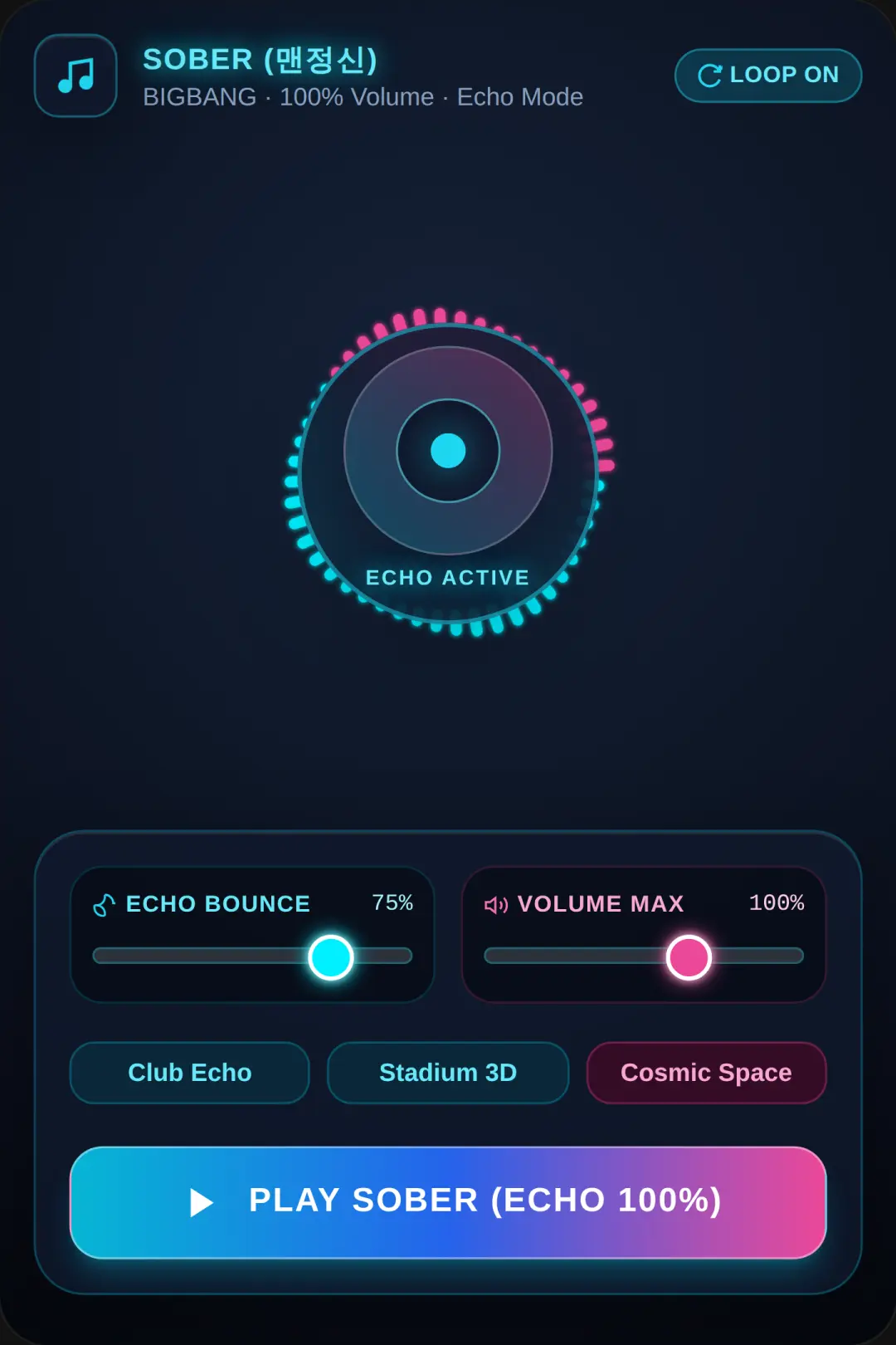 Echo Vibe - SOBER 100% Max Echo cover