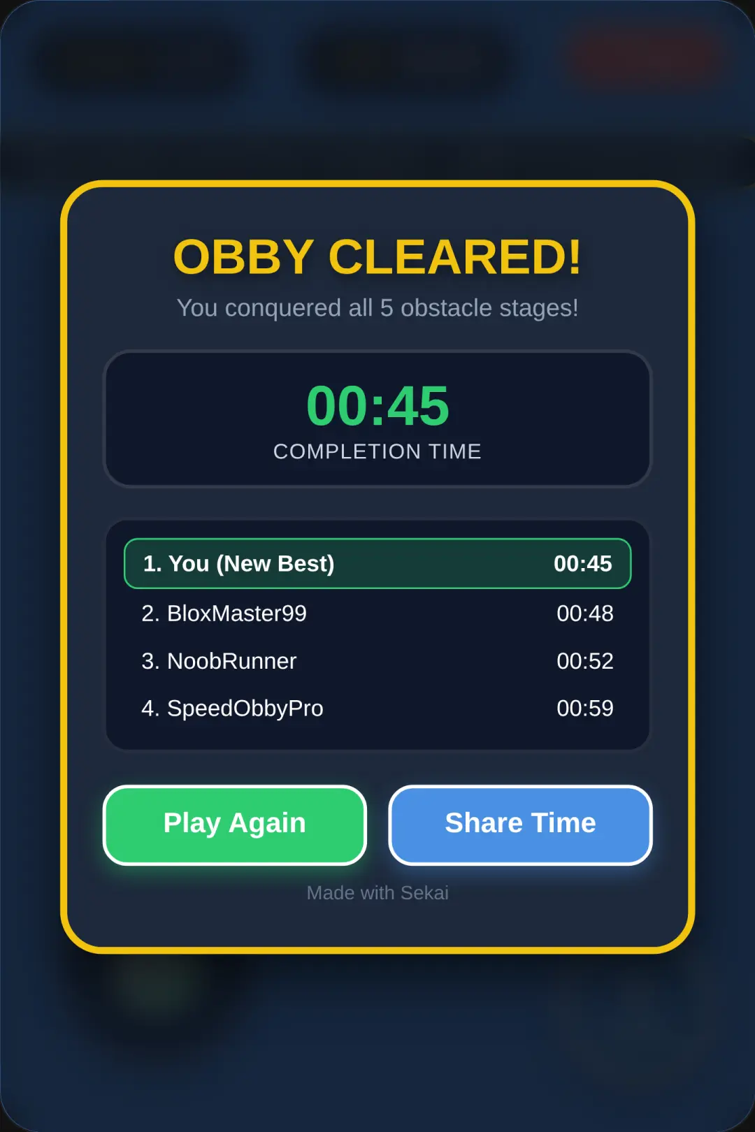 Roblox Obby Adventure cover
