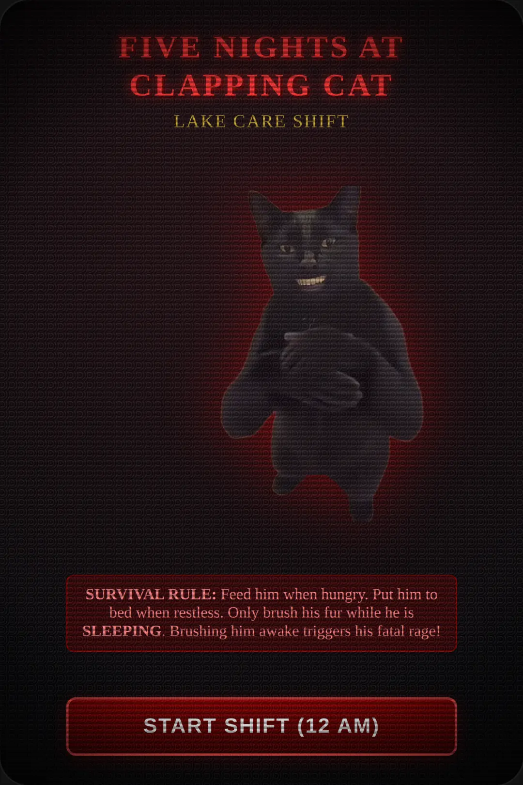 Five Nights to Care of Clapping Cat cover