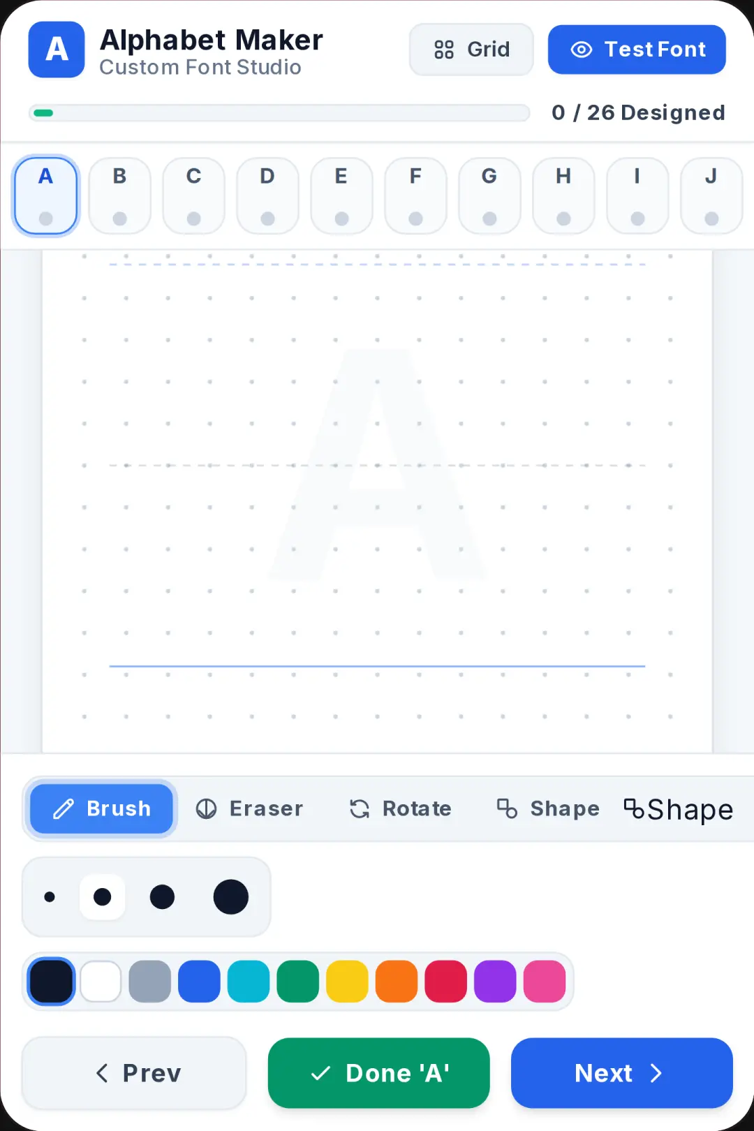 Alphabet Maker - Custom Font Studio by Arthur cover