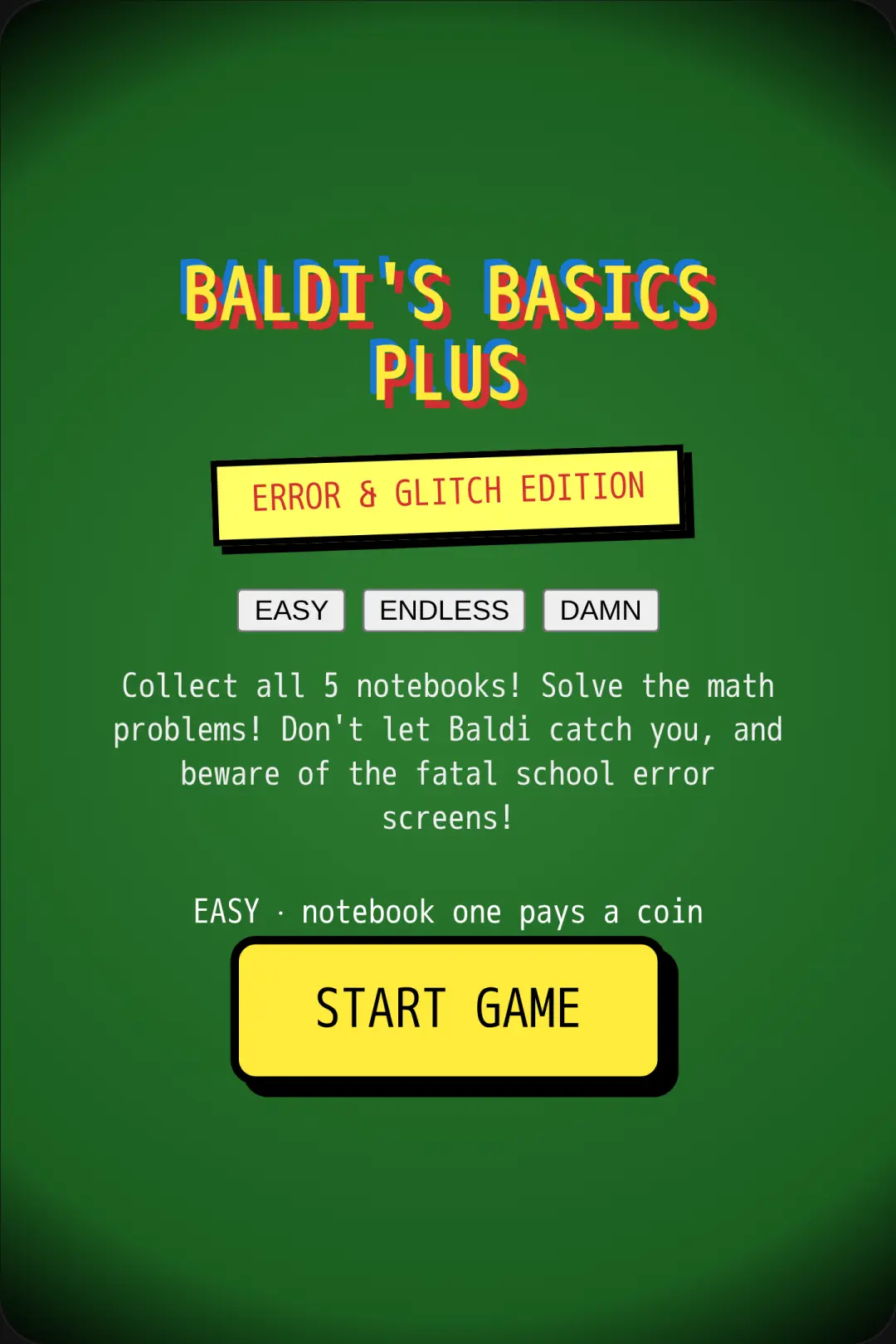 Baldi's Basics Plus cover