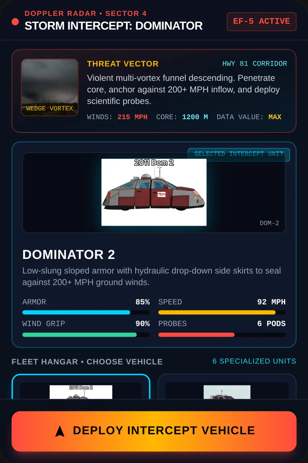 Storm Intercept: Dominator Squadron. tornado cover