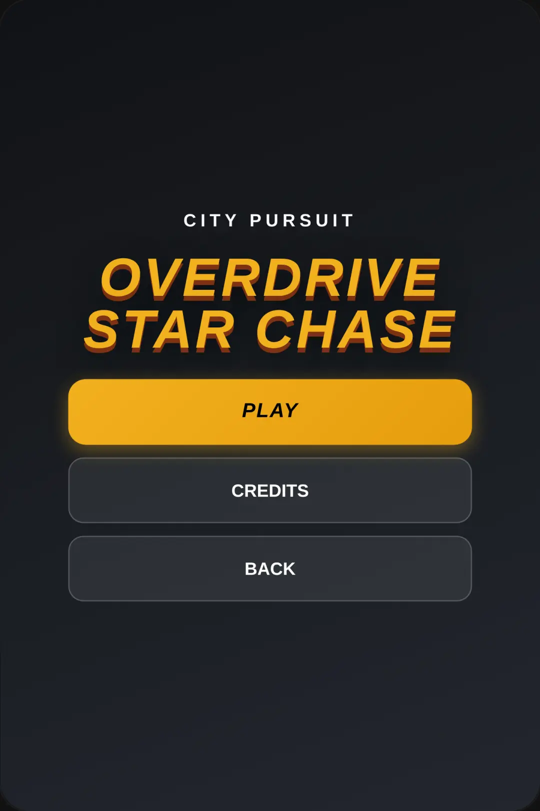 Overdrive: Star Chase (my first ever game made. with ai of course)