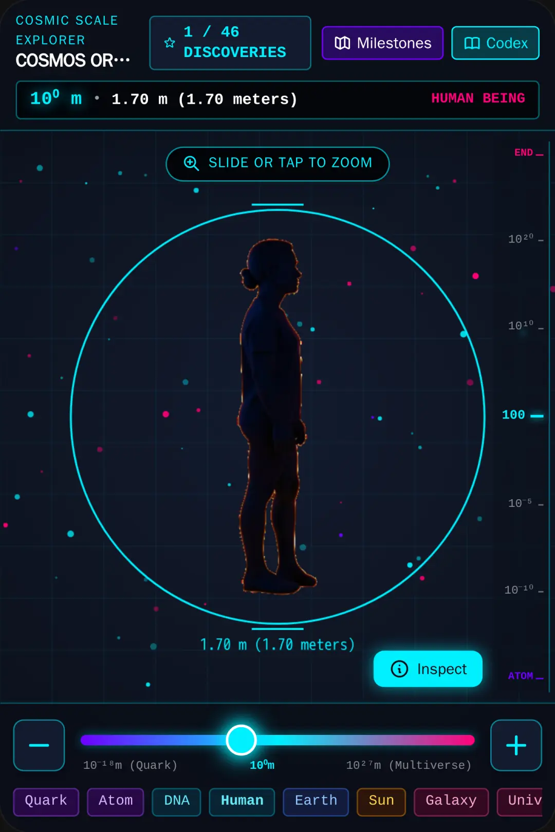 Cosmic Scale: Atom to Dimensions cover